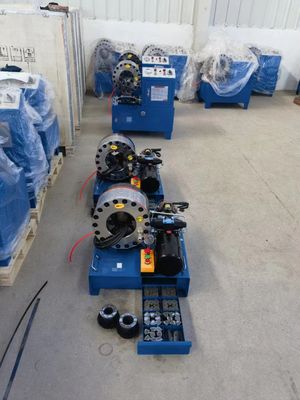 12v 24v المحمول الهيدروليكية خرطوم المكشكش 51mm خرطوم الأنابيب العقص آلة مع 10 مجموعات يموت