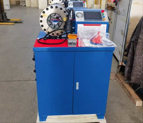 سعر جيد شاشة لمسة زيمنس 2 بوصة نموذج عالي لون أزرق 10 موجة خيط المسامير / خيط المطاط خيط المسامير آلة المسامير أداء موثوق به مع 600T قوة المسامير الانترنت