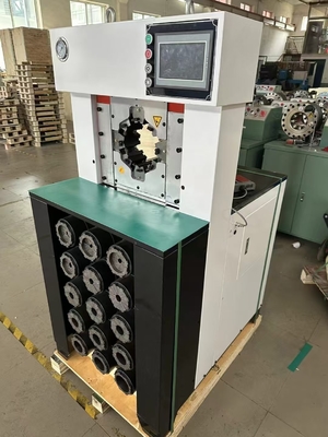 سعر جيد 3-إنش الهيدروليكية خرطوم محطم آلة 650T مع التحكم في PLC الانترنت