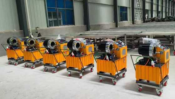 DX68 المكبس الهيدروليكي للأنابيب مع نطاق 6-51mm Crimping 2 بوصة سعة و 10 يموت للضغط الفعال للأنابيب