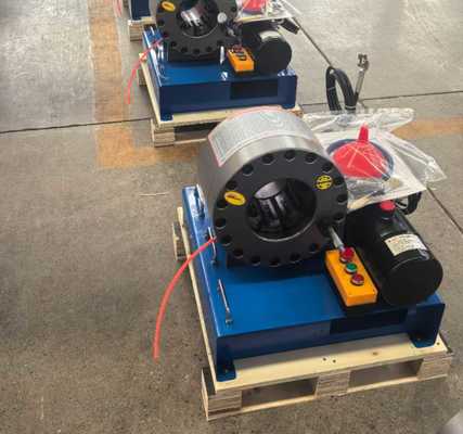 سعر جيد 12V/24V Automatic Hydraulic Hose Crimping Machine with 600T Force, 0.01mm Accuracy, and 30MPa Pressure الانترنت