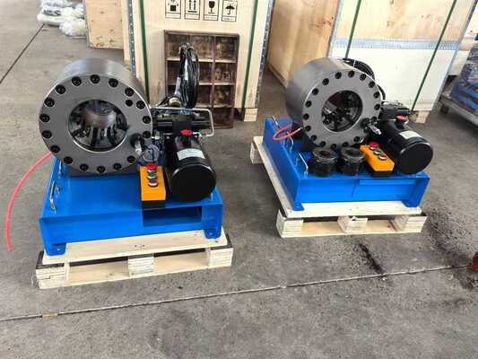 سعر جيد 12v/24v Portable Hydraulic Hose Crimping Machine with 3.6KW Motor Power 10 Sets Dies and 0.01 mm Accuracy for Car Loading Use الانترنت