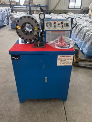 2 بوصة الكهربائية مطاط أنابيب المكسرة آلة مع 600T القوة المكسرة 6-51mm النطاق و 10 المقاييس المتبادلة