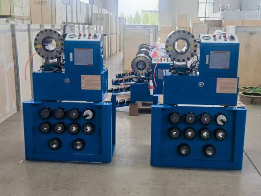 6-51mm Crimping Range Hydraulic Hose Crimping Machine with Fast Change Mould Tool and 10 Interchangeable Dies
