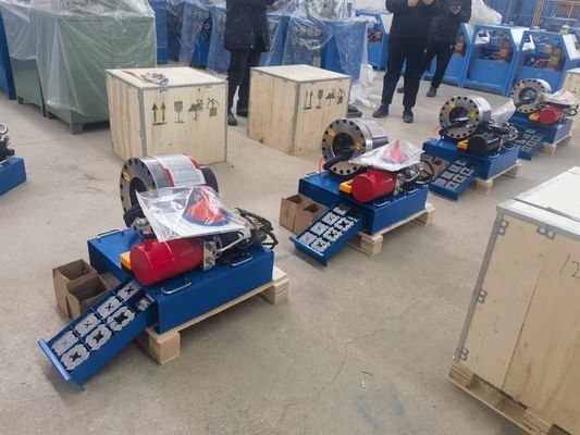 سعر جيد 12v 24v ارتفاع ضغط خرطوم آلة العقص 6-51mm خط الهواء المكشكش خرطوم الانترنت