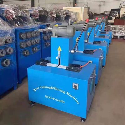 سعر جيد الكهربائية 2 بوصة 6-51mm 1/4 إلى 2 بوصة خرطوم قطع و Skiving آلة مع شفرة المطاط خرطوم قطع آلة الانترنت