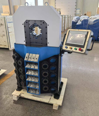 سعر جيد صلبة 4 بوصة 16 يموت المجموعة المكسرة الكهربائية الهيدروليكية أداة المكسرة 0.01mm دقة مطاط أنابيب المكسرة آلة الانترنت
