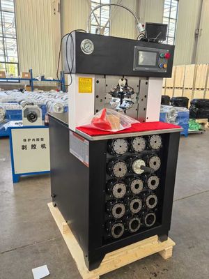 3 بوصة PLC AC أنابيب المكسرات آلة لزيادة الضغط أقصى فتح 158mm أنابيب المكسرات آلة