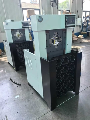سعر جيد 3 بوصة الهيدروليكية خرطوم محطم آلة 6-76mm مع التحكم في PLC الانترنت