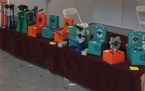 900 واط 5/8 بوصة آلة تجعيد خرطوم التيار المتردد 220 فولت مكبس هيدروليكي