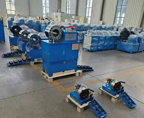 سعر جيد 2 Inch Hydraulic Hose Crimping Machine with Double Functions and 310kgs Net Weight for Efficient Hose Processing الانترنت