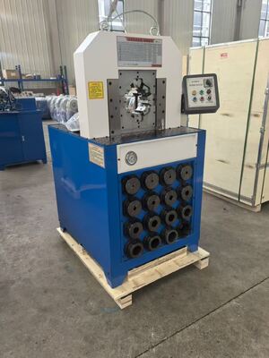 سعر جيد 3 Inch Hydraulic Hose Crimping Machine with 110V/220V/380V/415V Voltage and 1 Year Warranty in Blue/White or Custom Color الانترنت