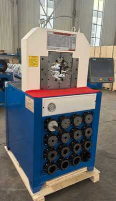 3 بوصة 6-76mm PLC التحكم الهيدروليكية خرطوم محطم آلة مع 15 المقاييس قابلة للتبادل للضغط على خرطوم فعالة