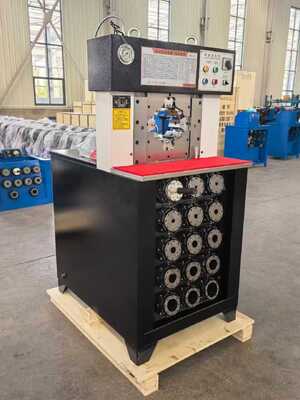 سعر جيد آلة تجعيد خراطيم الهيدروليكية بالتحكم بالأزرار مع نطاق تجعيد 6-76 مم وفتحة قصوى 165 مم الانترنت