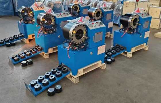 سعر جيد آلة تجعيد خراطيم هيدروليكية DX68 بتقنية جديدة لعملية التشكيل، نطاق تجعيد 6-51 مم، وخيارات جهد 220 فولت / 240 فولت / 380 فولت / 415 فولت الانترنت