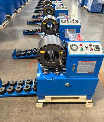 سعر جيد آلة DX68 هيدروليكية للخراطيم مع نطاق 6-51 ملم للخراطيم ، خيارات الجهد 220v / 240v / 380v / 415v و 200 قطعة لكل ساعة الانترنت