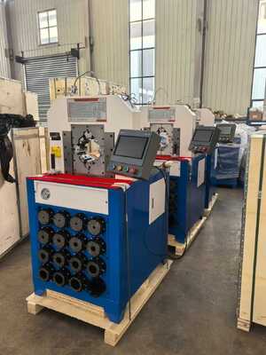 سعر جيد 3 بوصة الهيدروليكية خرطوم محطم آلة مع نظام التحكم في PLC 6-76mm مساحة محطم و 15 المقاييس قابلة للتبادل الانترنت