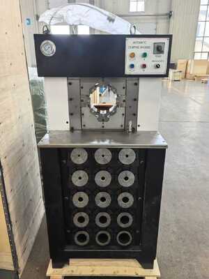 سعر جيد 3 بوصة زر التحكم الهيدروليكية خرطوم آلة التشنج مع 6-76mm مساحة التشنج، 165mm الحد الأقصى لفتح، و 15 يموت الانترنت