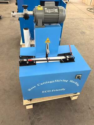 2 Inch Electric Hose Cutting and Skiving Machine with 6-51mm Cutting Range 220V/380V Voltage and 10 Interchangeable Dies
