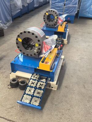 FY-51CSD 2 Inch Blue Color High Efficiency 600 Ton Pressure Force Manual Hose Crimping Machine No Power Needed From 6-51mm Crimping Range And 10 Interchangeable Dies For Hydraulic Applications